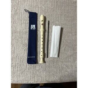 Harmony by West Music Soprano Recorder, Ivory + Cleaning Rod, Case, Notes